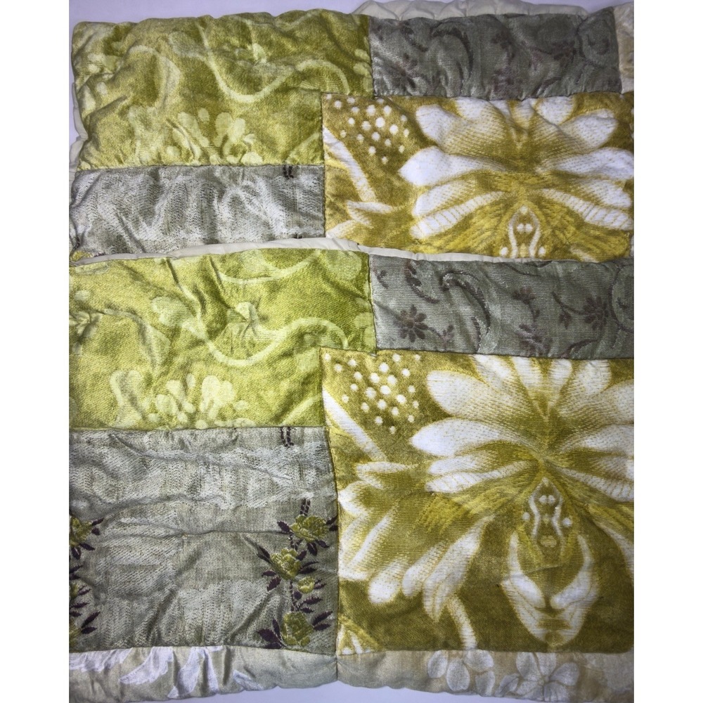 Urban Outfitters‎ Anthropologie Sham Set ZINNIA Patchwork Velvet Pillowcase Boho